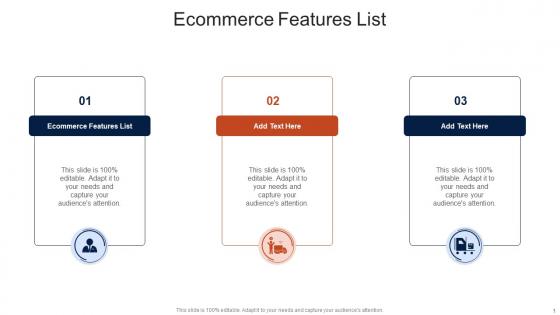 Ecommerce Features List In Powerpoint And Google Slides Cpb