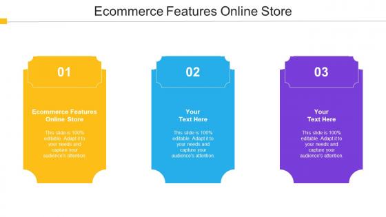 Ecommerce Features Online Store Ppt Powerpoint Presentation Infographic Template Show Cpb