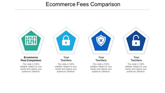 Ecommerce fees comparison ppt powerpoint presentation gallery visual aids cpb
