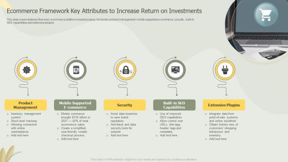 Ecommerce Framework Key Attributes To Increase Return On Investments