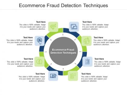 Ecommerce fraud detection techniques ppt powerpoint presentation show sample cpb