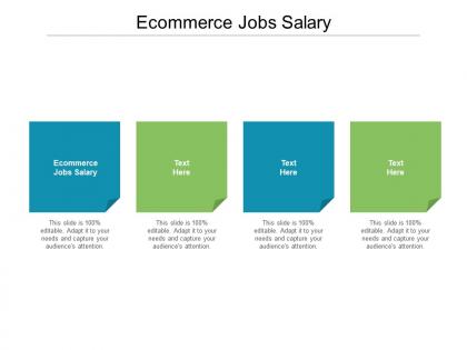 Ecommerce jobs salary ppt powerpoint presentation icon graphics pictures cpb