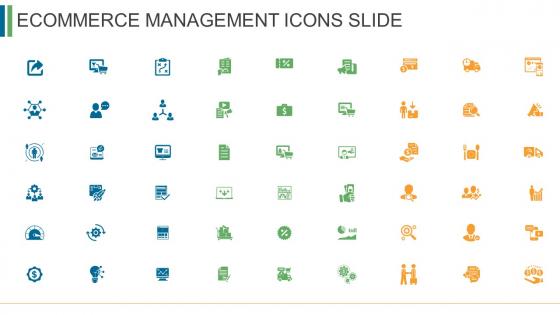 Ecommerce management icons slide ppt slides clipart