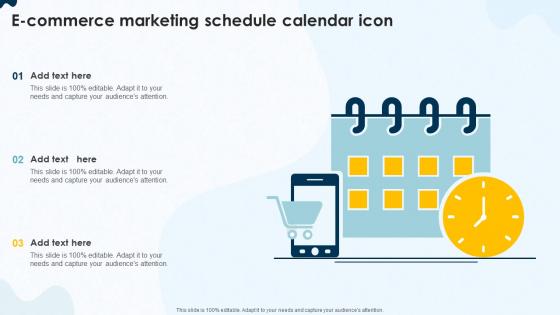 Ecommerce Marketing Schedule Calendar Icon