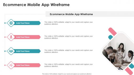 Ecommerce Mobile App Wireframe In Powerpoint And Google Slides Cpb