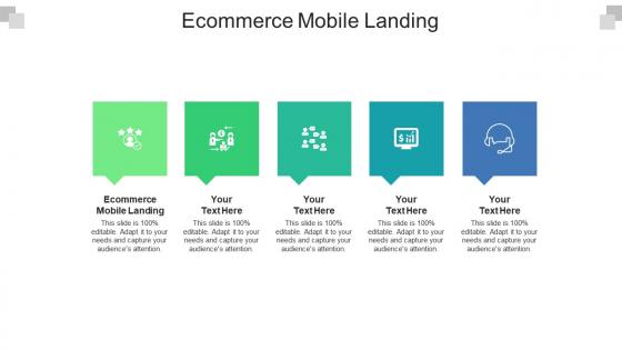 Ecommerce mobile landing ppt powerpoint presentation gallery templates cpb
