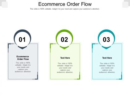 Ecommerce order flow ppt powerpoint presentation show graphics download cpb