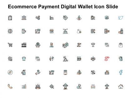 Ecommerce payment digital wallet icon slide growth ppt powerpoint presentation summary