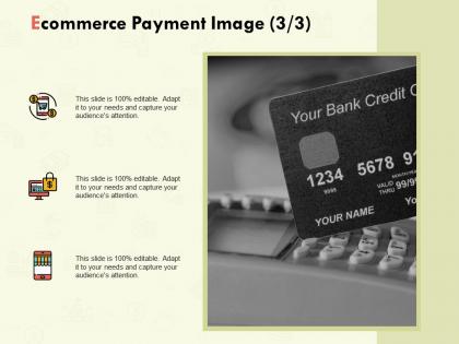 Ecommerce payment image management ppt powerpoint model