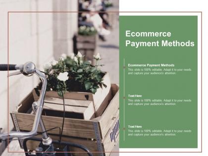 Ecommerce payment methods ppt powerpoint presentation file aids cpb