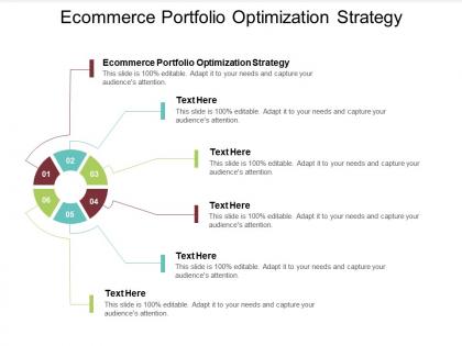 Ecommerce portfolio optimization strategy ppt powerpoint presentation infographic template cpb
