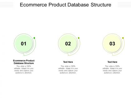 Ecommerce product database structure ppt powerpoint presentation ideas templates cpb