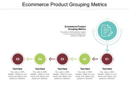 Ecommerce product grouping metrics ppt powerpoint presentation summary slides cpb
