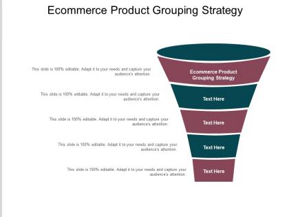 Ecommerce product grouping strategy ppt powerpoint presentation file deck cpb