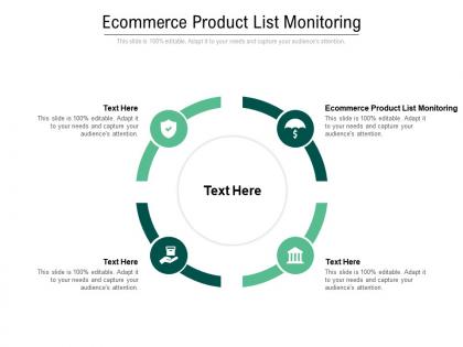 Ecommerce product list monitoring ppt powerpoint presentation model infographic template cpb