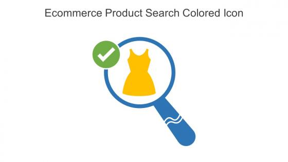Ecommerce Product Search Colored Icon In Powerpoint Pptx Png And Editable Eps Format
