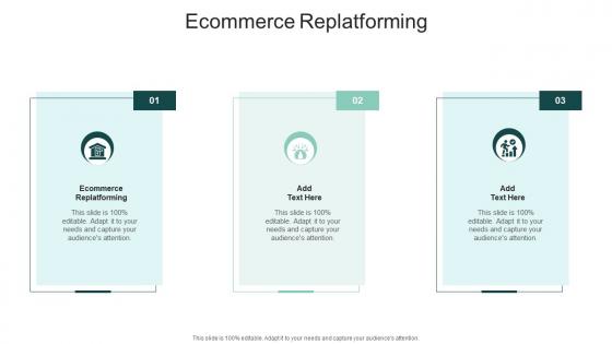 Ecommerce Replatforming In Powerpoint And Google Slides Cpb