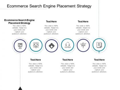 Ecommerce search engine placement strategy ppt powerpoint presentation summary shapes cpb