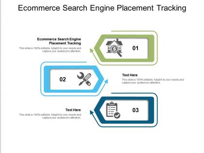 Ecommerce search engine placement tracking ppt powerpoint presentation icon clipart cpb