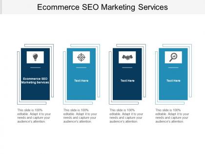 Ecommerce seo marketing services ppt powerpoint presentation summary slideshow cpb