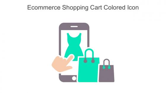 Ecommerce Shopping Cart Colored Icon In Powerpoint Pptx Png And Editable Eps Format