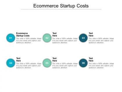 Ecommerce startup costs ppt powerpoint presentation summary format cpb