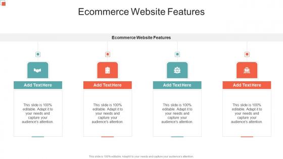 Ecommerce Website Features In Powerpoint And Google Slides Cpb