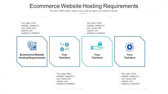 Ecommerce website hosting requirements ppt powerpoint presentation tutorials cpb