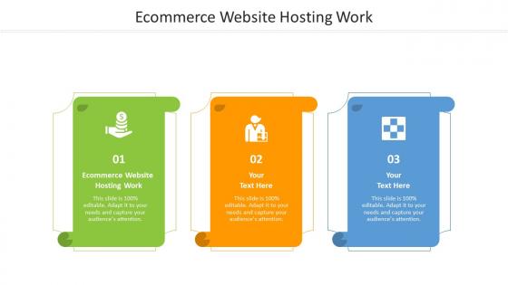 Ecommerce website hosting work ppt powerpoint presentation ideas good cpb
