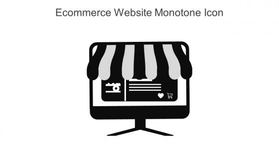 Ecommerce Website Monotone Icon In Powerpoint Pptx Png And Editable Eps Format