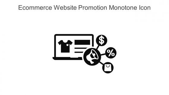 Ecommerce Website Promotion Monotone Icon In Powerpoint Pptx Png And Editable Eps Format