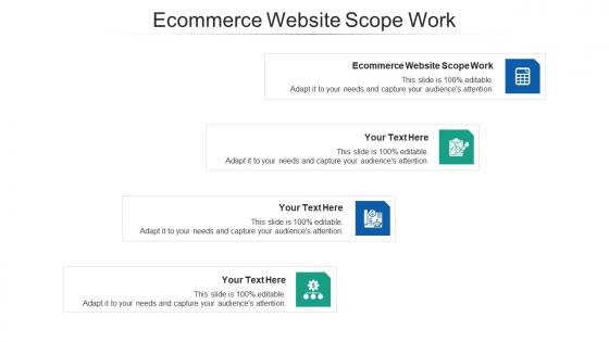 Ecommerce website scope work ppt powerpoint presentation portfolio inspiration cpb