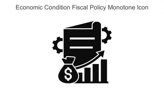 Economic Condition Fiscal Policy Monotone Icon In Powerpoint Pptx Png And Editable Eps Format
