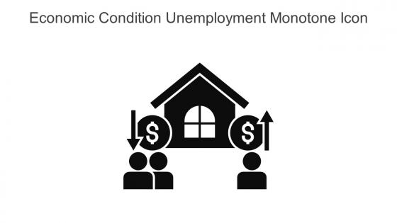 Economic Condition Unemployment Monotone Icon In Powerpoint Pptx Png And Editable Eps Format