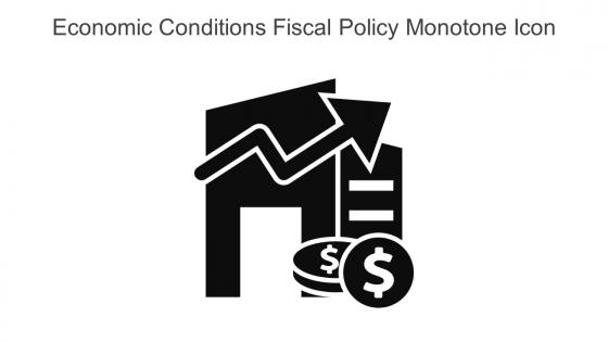 Economic Conditions Fiscal Policy Monotone Icon In Powerpoint Pptx Png And Editable Eps Format