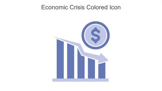 Economic Crisis Colored Icon In Powerpoint Pptx Png And Editable Eps Format