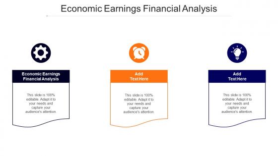 Economic Earnings Financial Analysis Ppt Powerpoint Presentation Infographics Cpb
