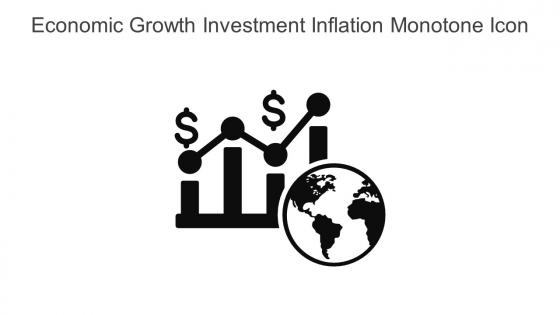 Economic Growth Investment Inflation Monotone Icon In Powerpoint Pptx Png And Editable Eps Format