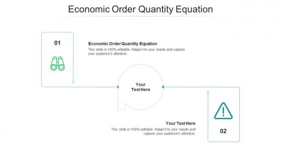 Economic order quantity equation ppt powerpoint presentation infographic template example file cpb