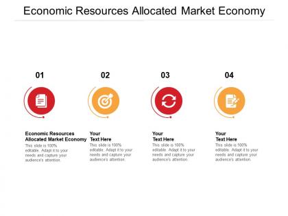 Economic resources allocated market economy ppt powerpoint presentation show mockup cpb