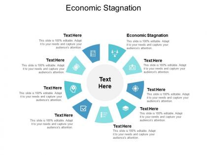 Economic stagnation ppt powerpoint presentation file infographics cpb