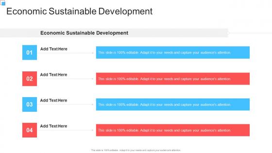 Economic Sustainable Development In Powerpoint And Google Slides Cpb