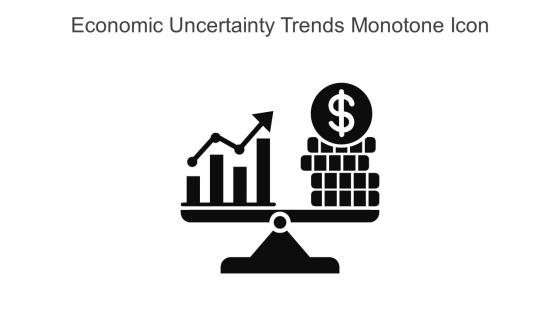 Economic Uncertainty Trends Monotone Icon In Powerpoint Pptx Png And Editable Eps Format