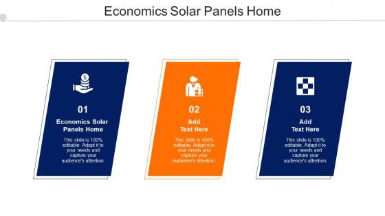 Economics Solar Panels Home Ppt Powerpoint Presentation Portfolio Guidelines Cpb