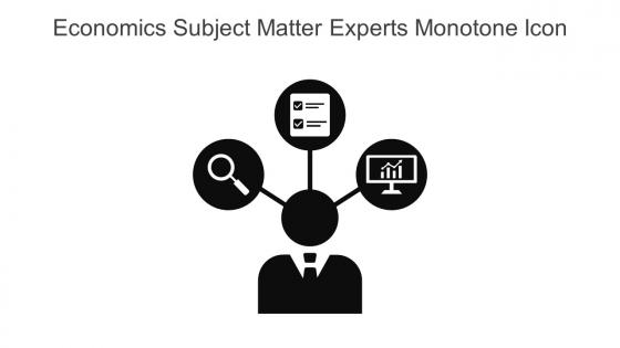 Economics Subject Matter Experts Monotone Icon In Powerpoint Pptx Png And Editable Eps Format