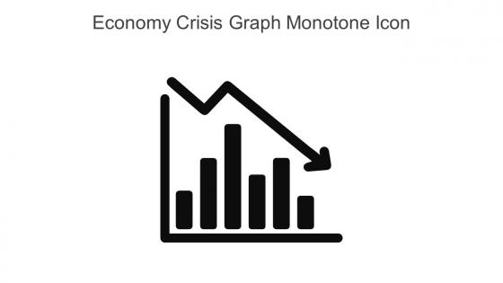 Economy Crisis Graph Monotone Icon In Powerpoint Pptx Png And Editable Eps Format