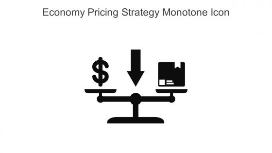 Economy Pricing Strategy Monotone Icon In Powerpoint Pptx Png And Editable Eps Format