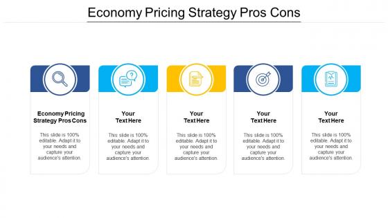 Economy pricing strategy pros cons ppt powerpoint presentation slides templates cpb
