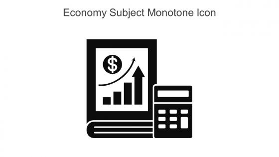 Economy Subject Monotone Icon In Powerpoint Pptx Png And Editable Eps Format