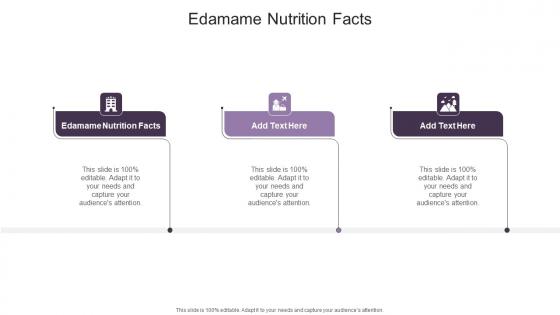 Edamame Nutrition Facts In Powerpoint And Google Slides Cpb